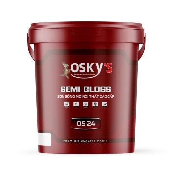 Sơn bóng mờ nội thất cao cấp Osky's Semi Gloss